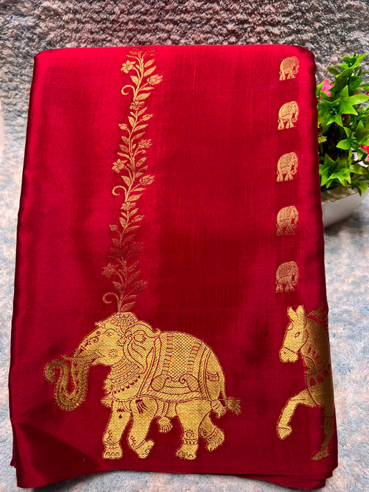 Pure Mysore Silk Saree.