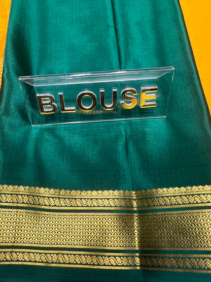Pure Mysore Silk Saree.