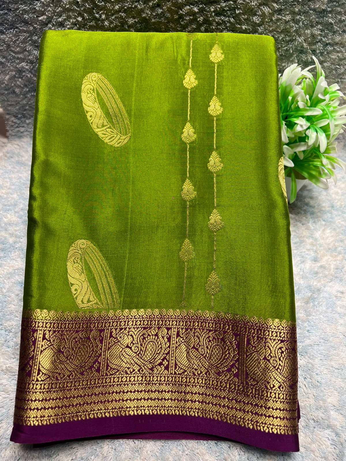 Pure Mysore Silk Saree.