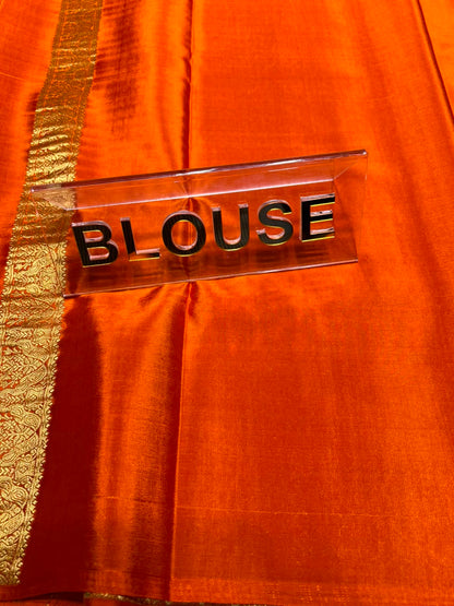 Pure Mysore Silk Saree.