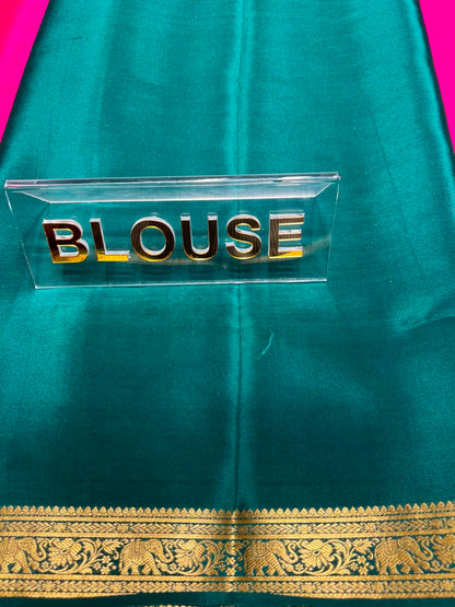 Pure Mysore Silk Saree.