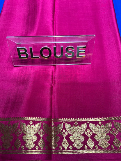 Pure Mysore Silk Saree.