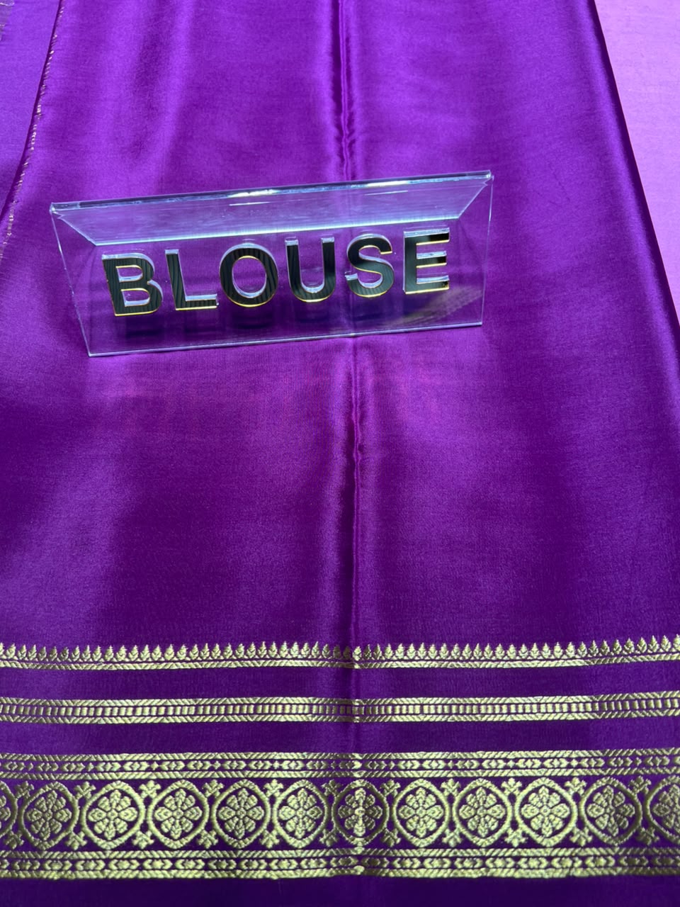 Pure Mysore Silk Saree.