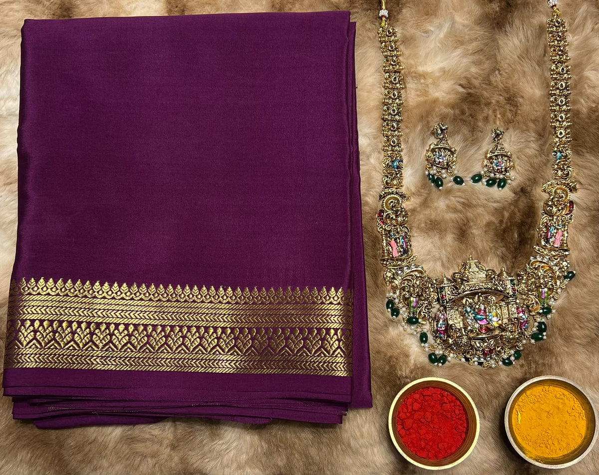 Pure Mysore Silk Saree.