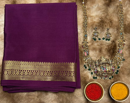 Pure Mysore Silk Saree.