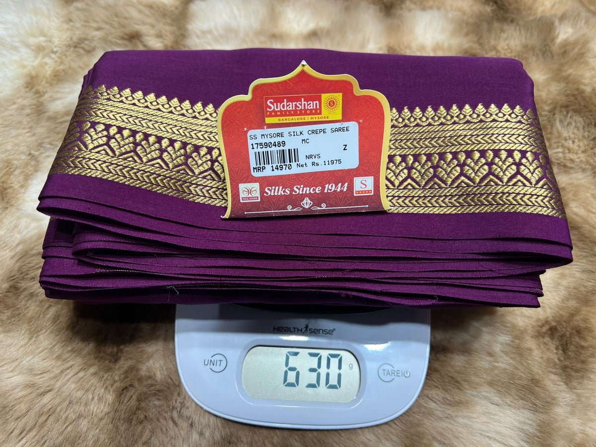 Pure Mysore Silk Saree.