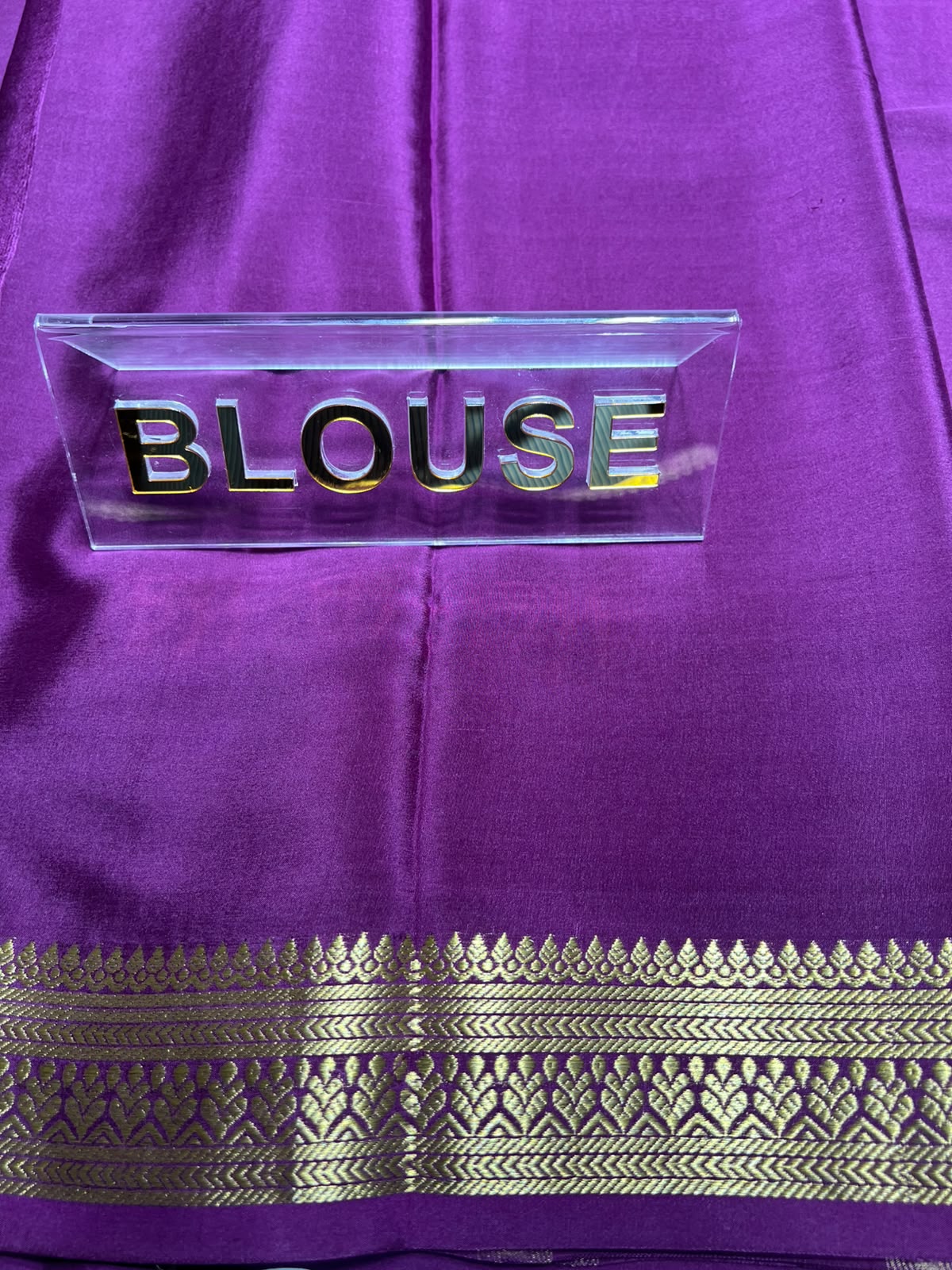 Pure Mysore Silk Saree.