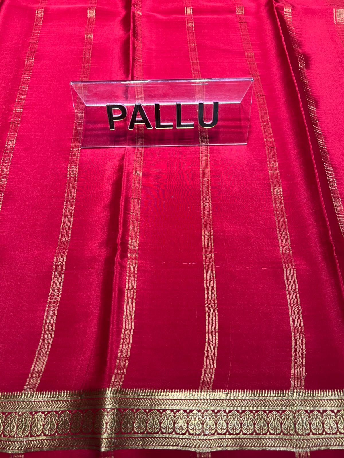 Pure Mysore Silk Saree.