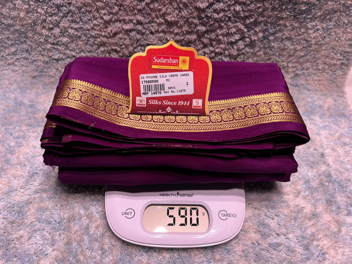 Pure Mysore Silk Saree.