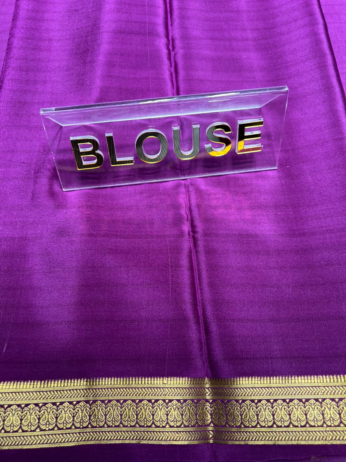 Pure Mysore Silk Saree.