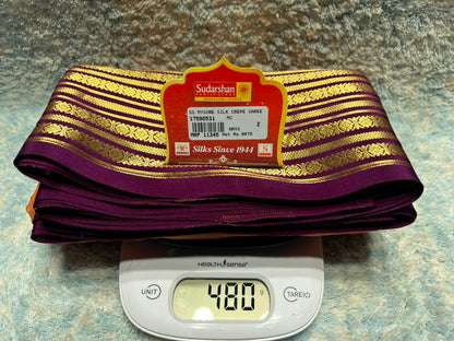 Pure Mysore Silk Saree.