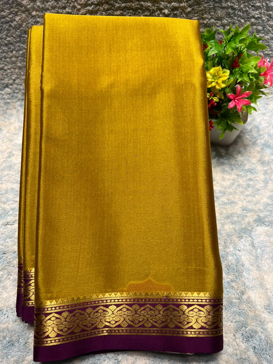 Pure Mysore Silk Saree ( 60 Grams )