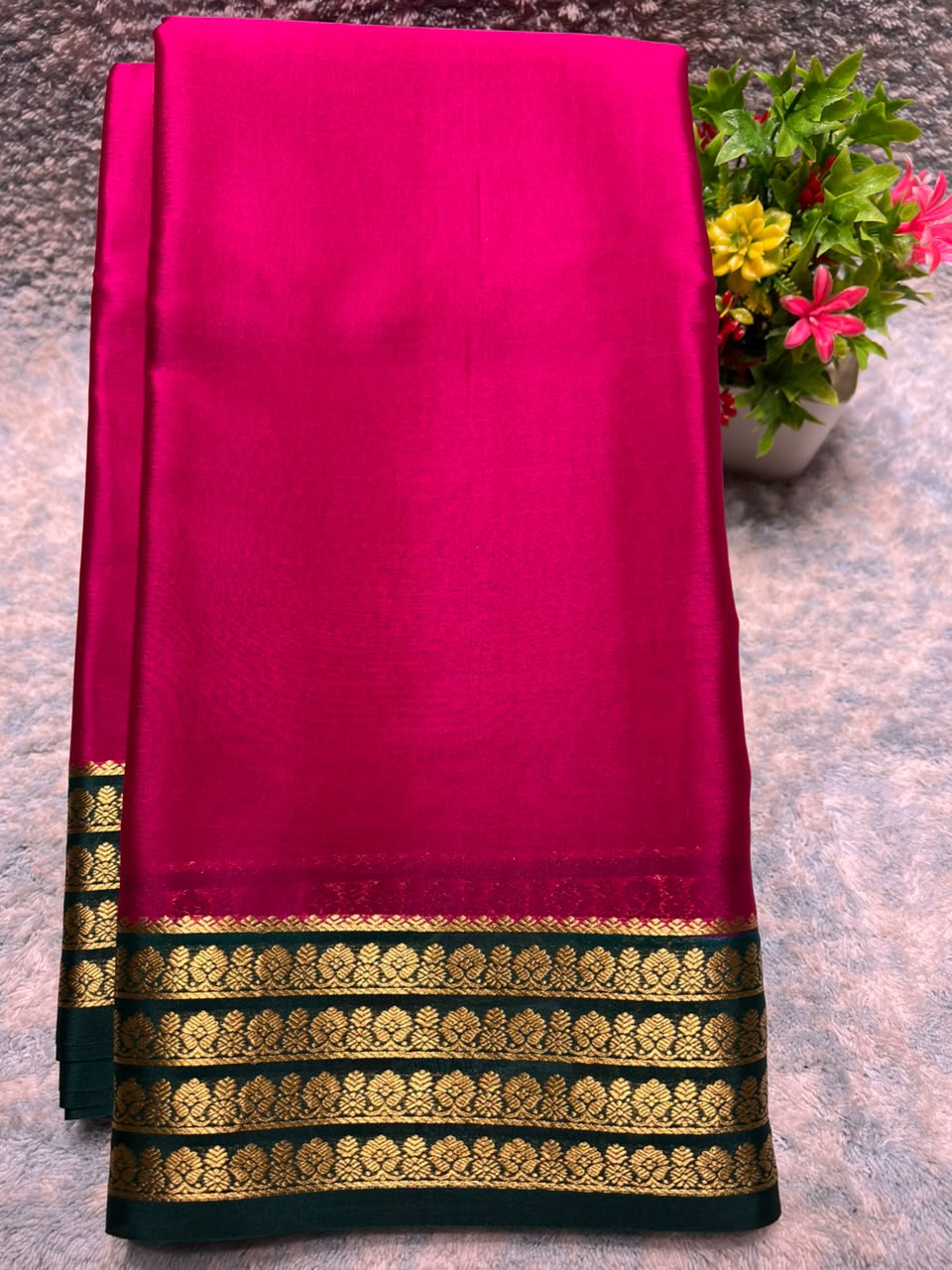 Pure Mysore Silk Saree ( 60 Grams )
