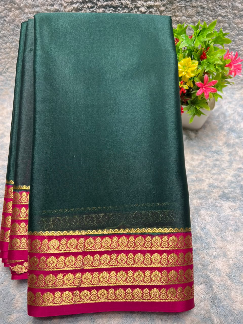 Pure Mysore Silk Saree ( 60 Grams )