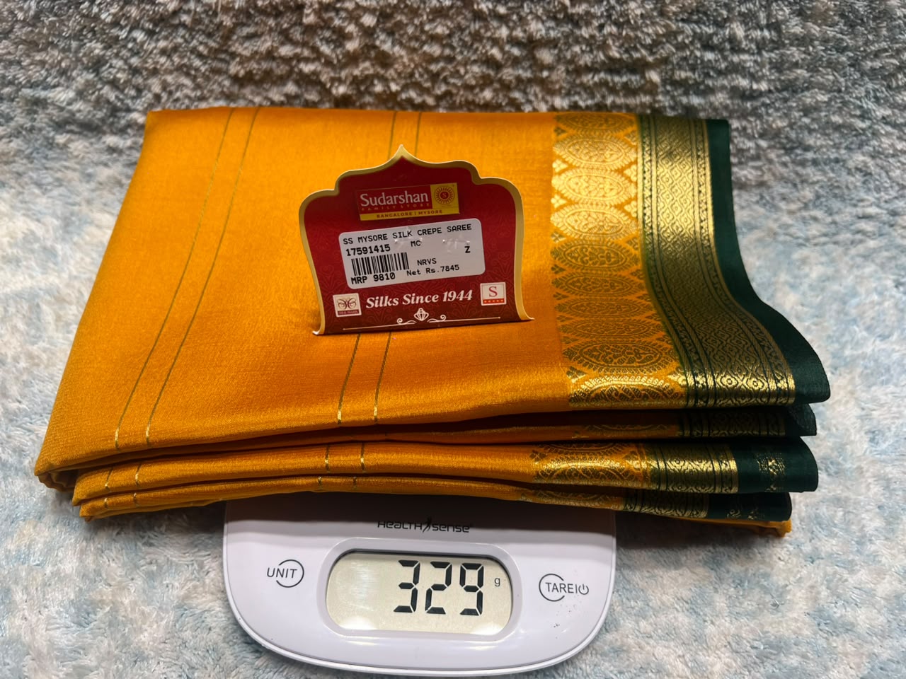 Pure Mysore Silk Saree ( 60 Grams )