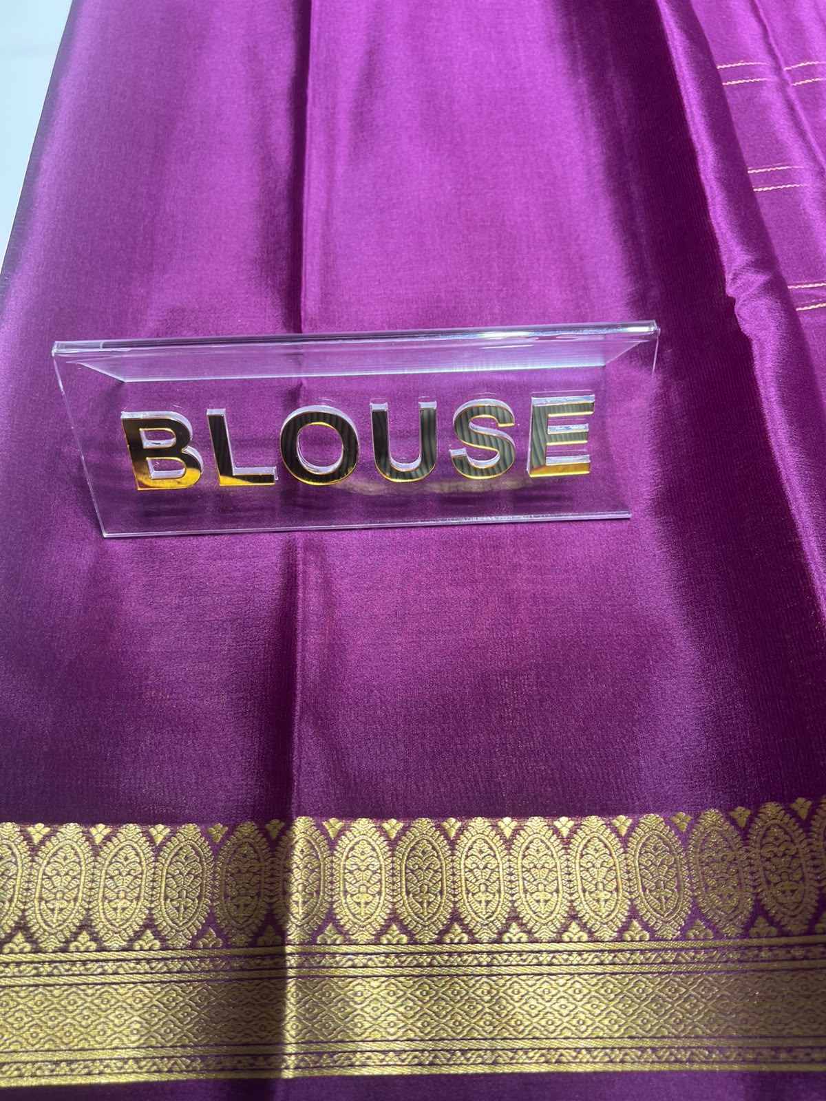 Pure Mysore Silk Saree ( 60 Grams )