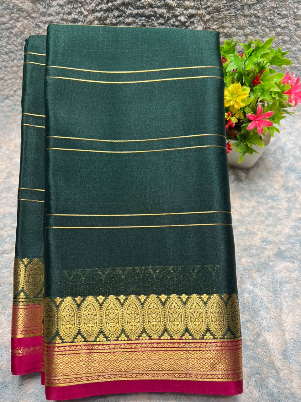 Pure Mysore Silk Saree ( 60 Grams )