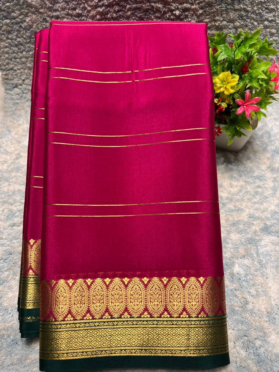 Pure Mysore Silk Saree ( 60 Grams )