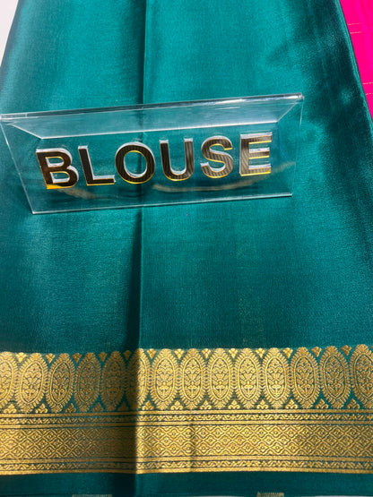 Pure Mysore Silk Saree ( 60 Grams )