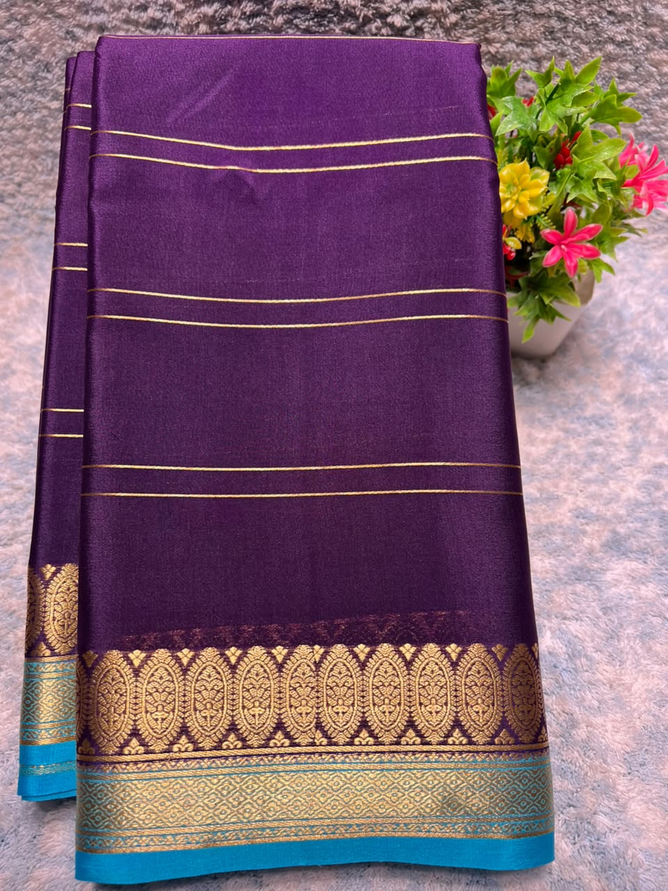 Pure Mysore Silk Saree ( 60 Grams )