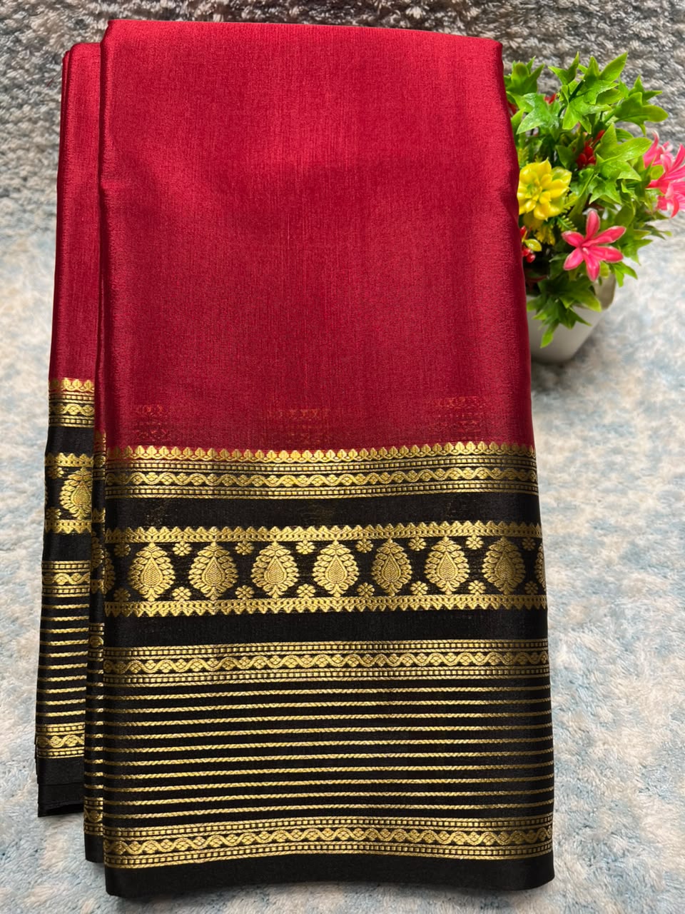 Pure Mysore Silk Saree ( 60 Grams )