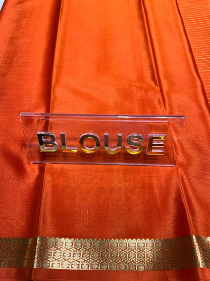 Pure Mysore Silk Saree ( 60 Grams )