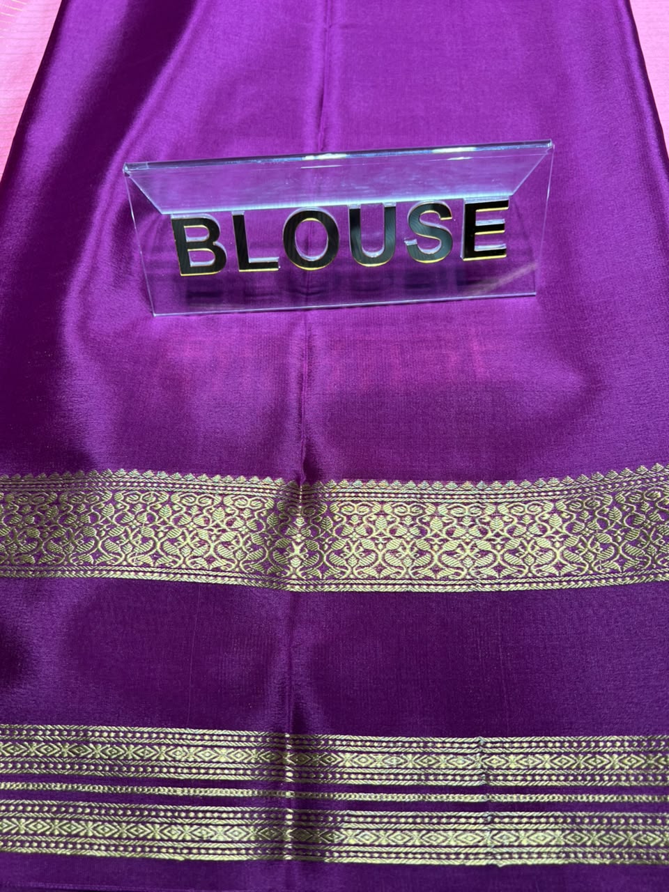 Pure Mysore Silk Saree.