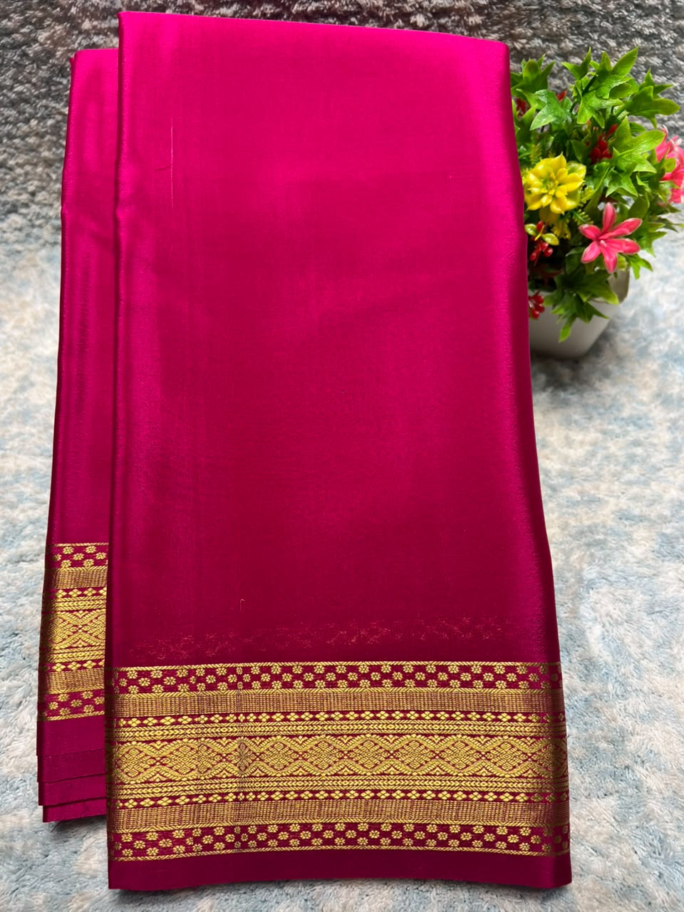 Pure Mysore Silk Saree ( 60 Grams )
