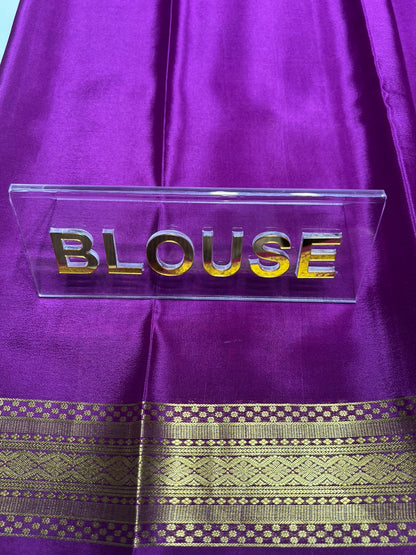 Pure Mysore Silk Saree ( 60 Grams )