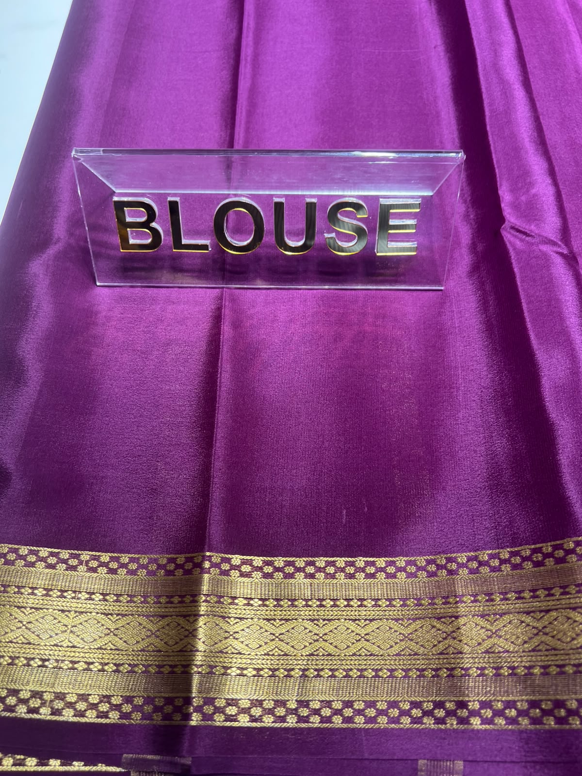 Pure Mysore Silk Saree ( 60 Grams )