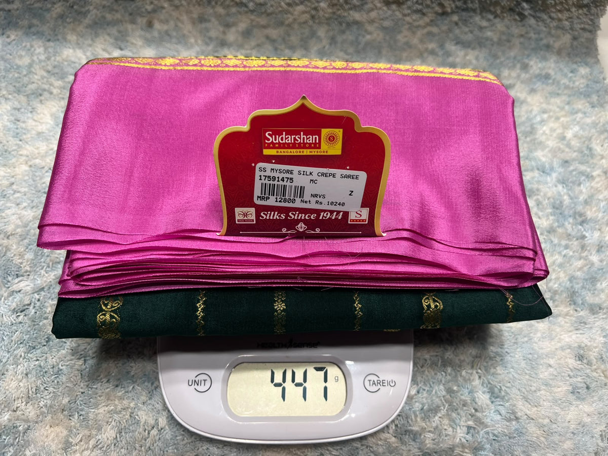 Pure Mysore Silk Saree.