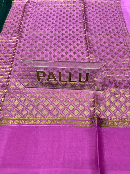 Pure Mysore Silk Saree.