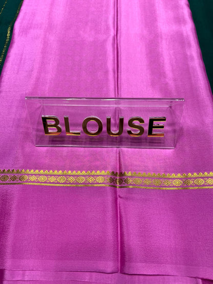 Pure Mysore Silk Saree.