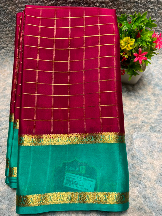 Pure Mysore Silk Saree ( 60 Grams )