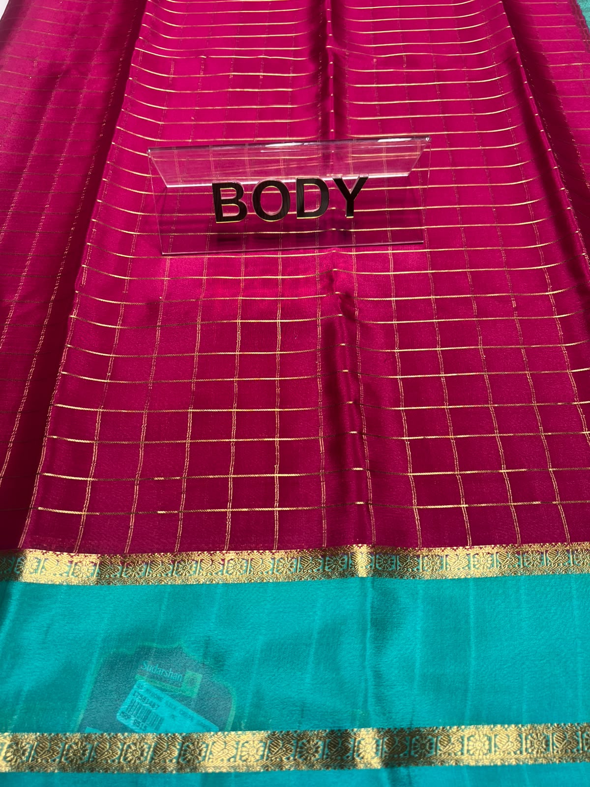 Pure Mysore Silk Saree ( 60 Grams )
