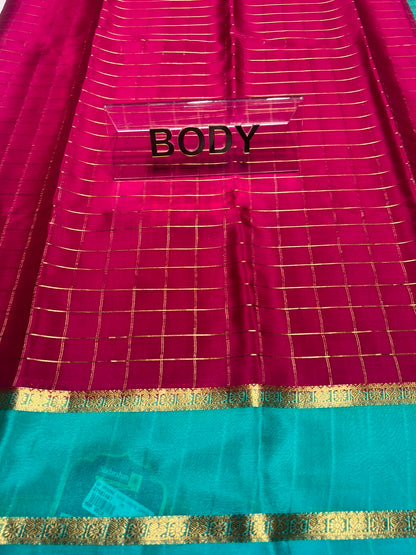 Pure Mysore Silk Saree ( 60 Grams )