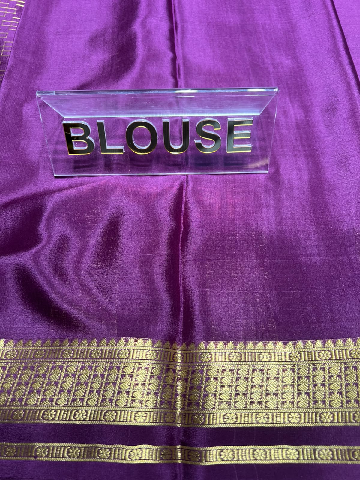 Pure Mysore Silk Saree.