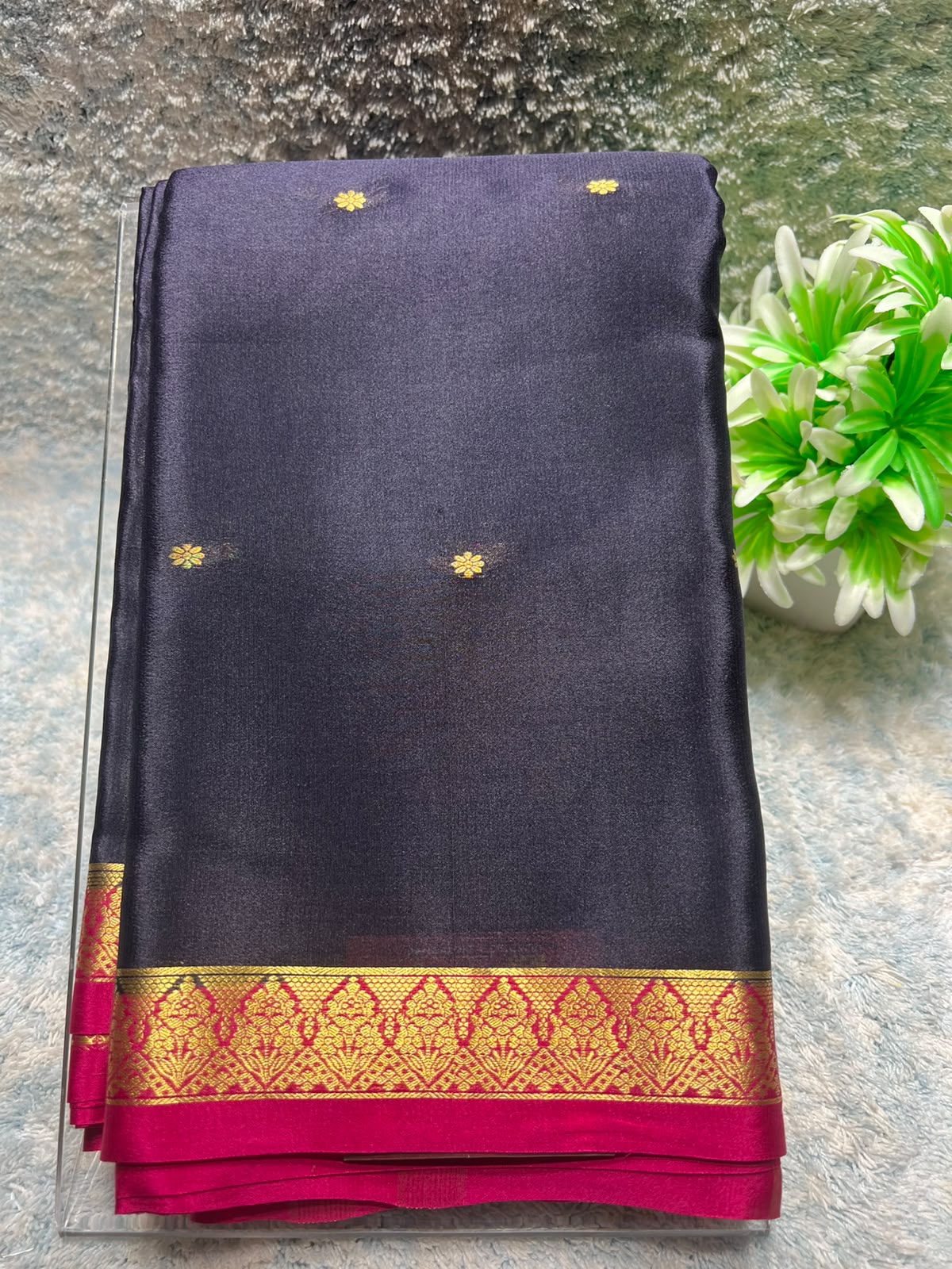 Pure Mysore Silk Saree ( 60 Grams )