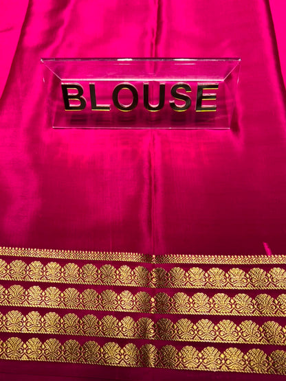 Pure Mysore Silk Saree.
