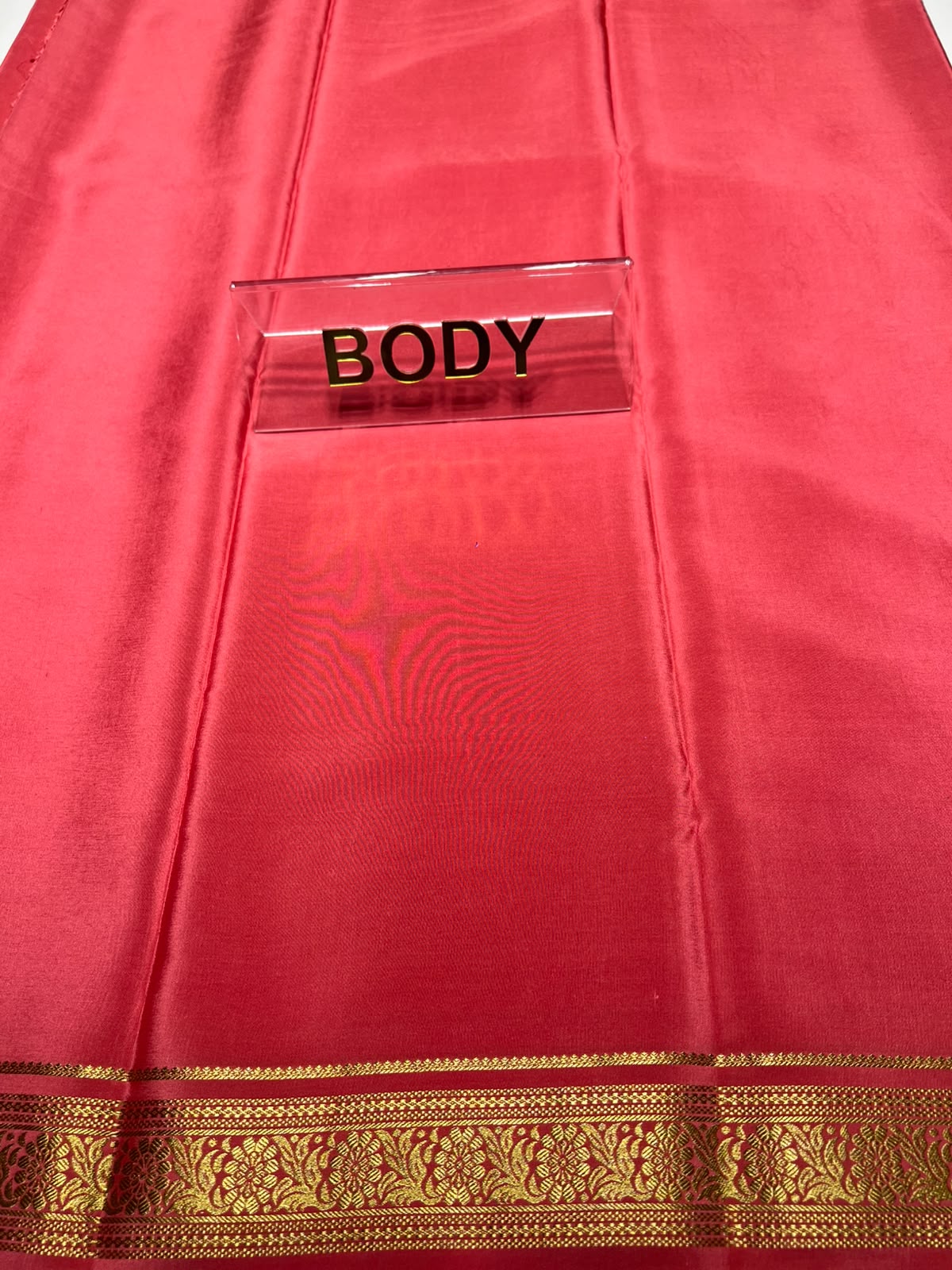 Pure Mysore Silk Saree.