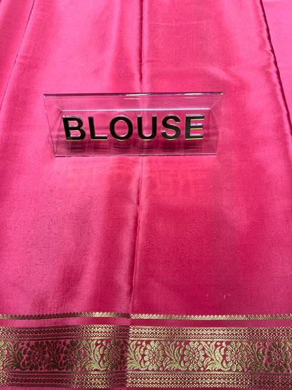 Pure Mysore Silk Saree.
