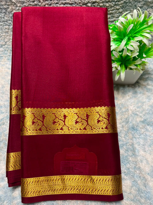 Pure Mysore Silk Saree ( 60 Grams )