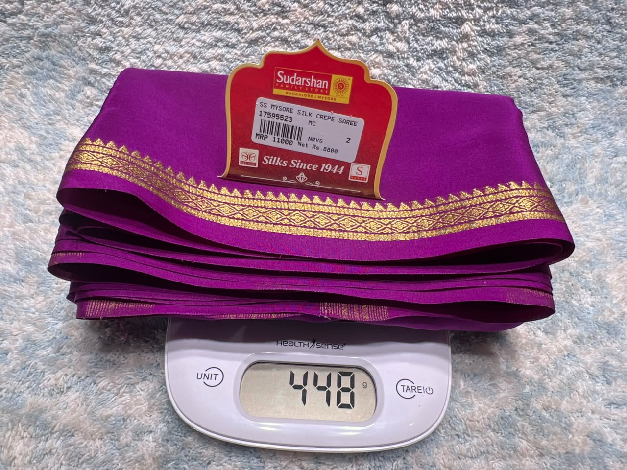 Pure Mysore Silk Saree.