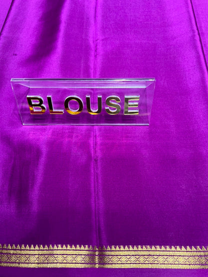 Pure Mysore Silk Saree.