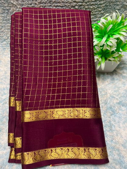 Pure Mysore Silk Saree ( 60 Grams )