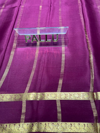 Pure Mysore Silk Saree ( 60 Grams )