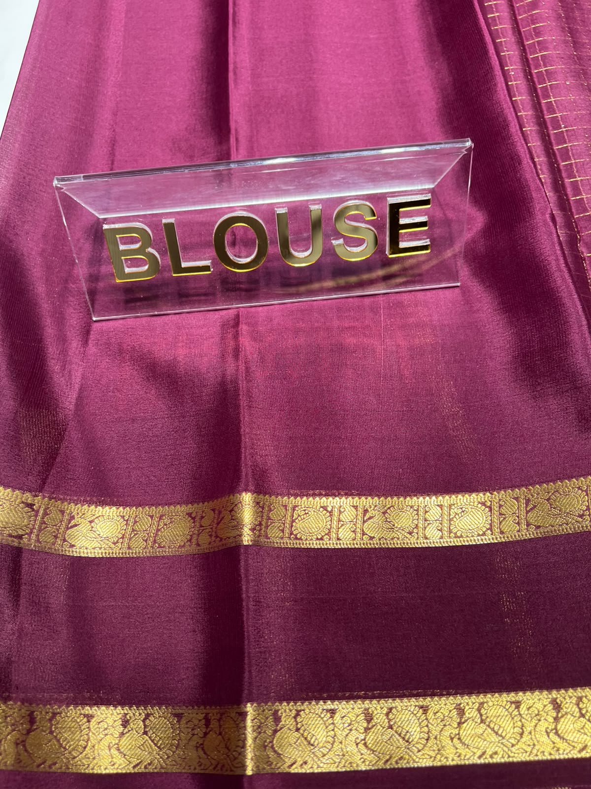 Pure Mysore Silk Saree ( 60 Grams )