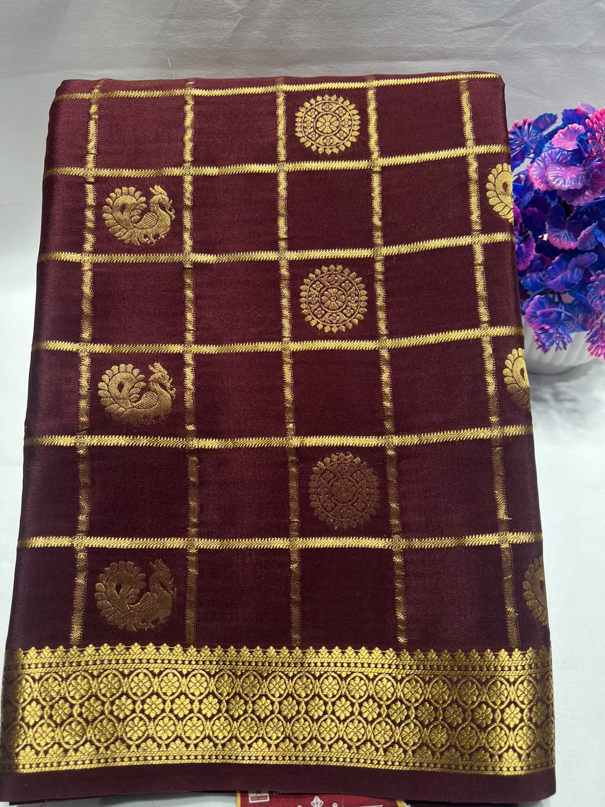 Pure Mysore Silk Saree.