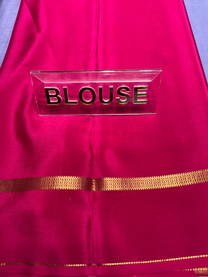 Pure Mysore Silk Saree.