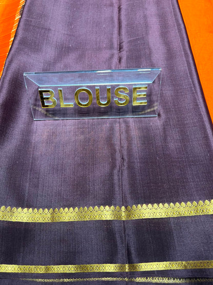 Pure Mysore Silk Saree.